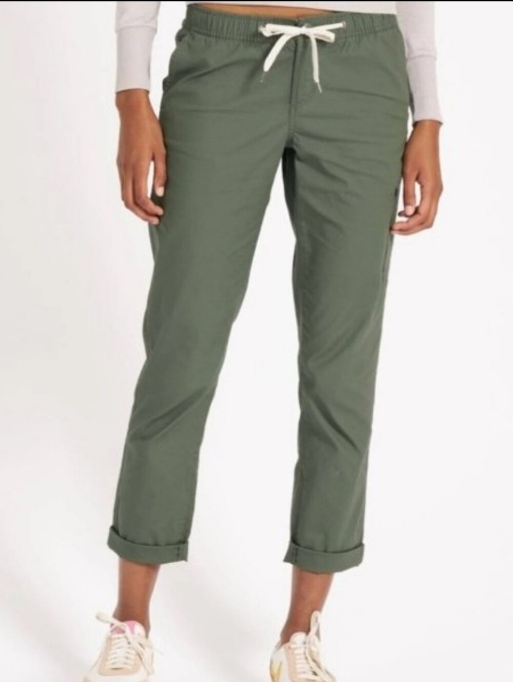 Vuori Ripstop Olive Green Drawstring Pants Small